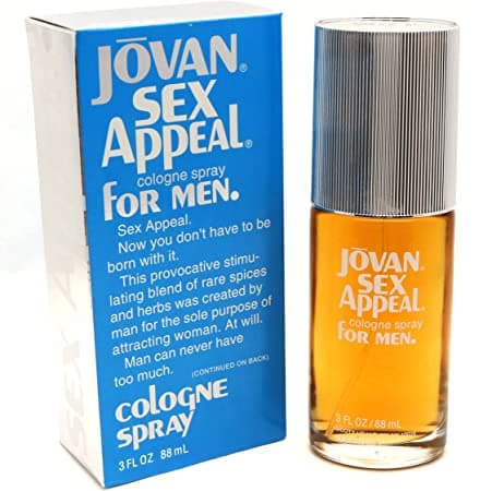 JOVAN SEX APPEAL FOR MEN COLOGNE SPRAY 88 ML .